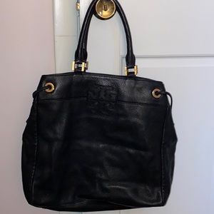 Tory Burch - Pebbled Black Leather Bag